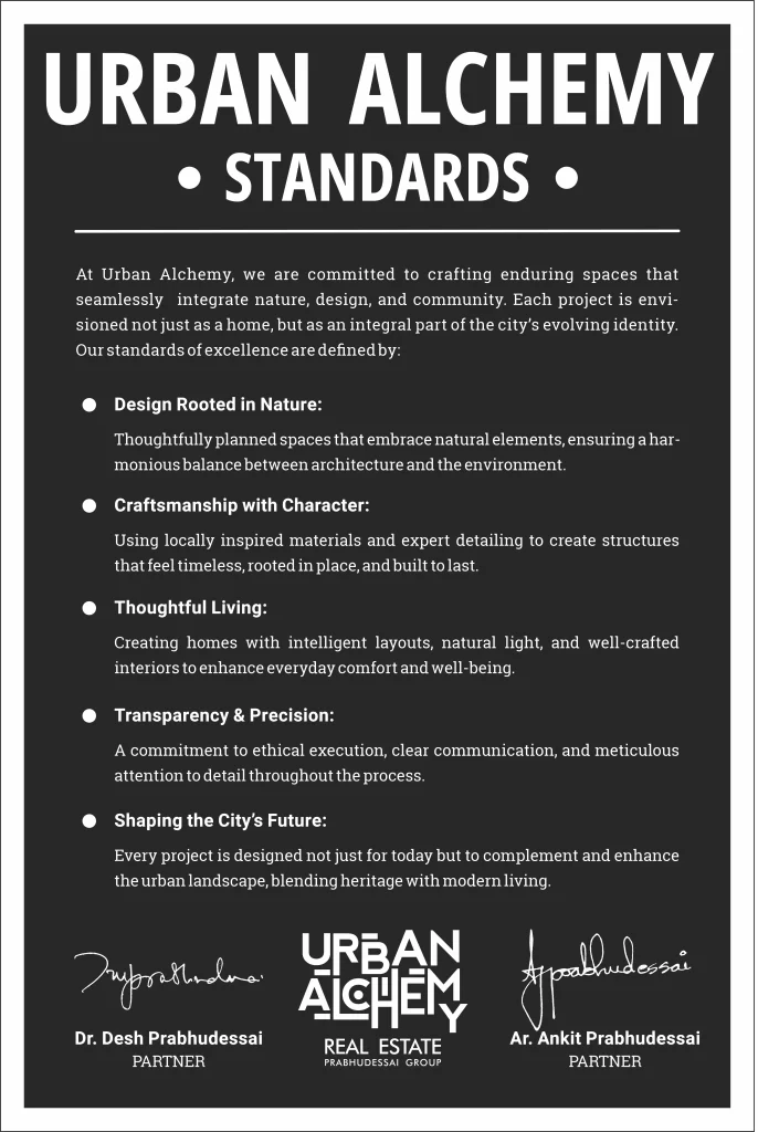 The Urban Alchemy standards of excellence written in detail.